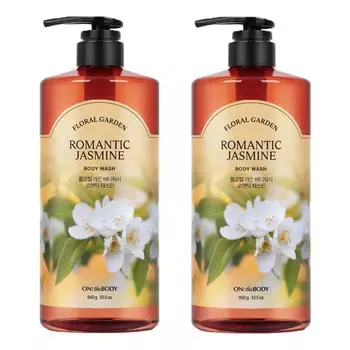 Гель для душа On the Body Floral Garden с ароматом романтического жасмина, 950 г, 2 шт.