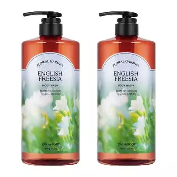 Гель для душа On the Body Floral Garden с ароматом английской фрезии, 950 г, 2 шт.