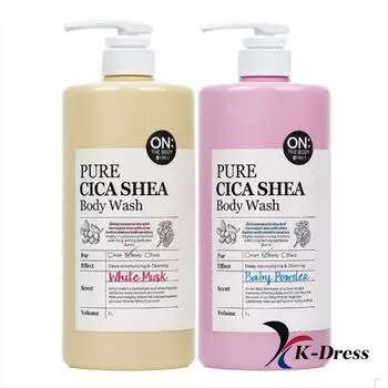 Гель для душа On The Body Pure Cica Shea, 1000 мл, 2 вида WHITE MUSK