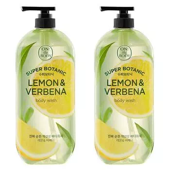 Гель для душа On the Body Super Botanic с ароматом лимона и вербены, 900 г, 2 шт.