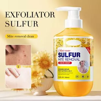 Гель для душа Sulfur Anti-Mite используется для зудящей кожи и может эффективно очищать и питать сухую, потрескавшуюся и зудящую кожу.