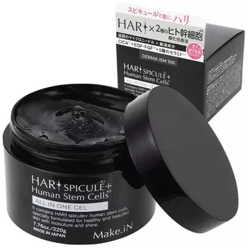 Гель со стволовыми клетками человека HARI Spicule 220 г Микроиглы Beauty Needle Ceramide CICA EGF FGF Увлажняющий уход за кожей Make.iN + All-in-One |