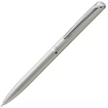 Гелевая ручка Pentel Energel Philography, корпус теплого серебристого цвета, BLN2005WZ, черная, 0,5 мм