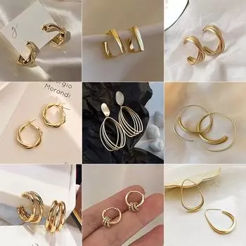 Женские серьги GemChic, модные серьги-гвоздики из цинкового сплава, круглые серьги-подвески, серьги-подвески, серьги на день рождения, рождественские украшения в подарок