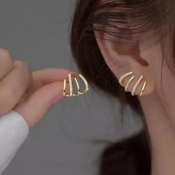 GemChic женские серьги, модные серьги-гвоздики, простые модные серьги с цирконием, ювелирные изделия на день рождения, Рождество, подарок