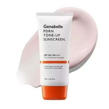 Genabelle PDRN Tone Up Sunscreen 70 мл Солнцезащитный крем УФ-рассеиватель Основа под макияж Коррекция тона солнцезащитный крем Гипоаллергенный Чувствительная кожа Уход за кожей