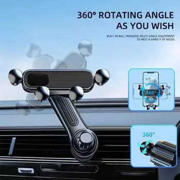 General Car Phone Holder Stand 360 Degrees Rotating Air Outlet Fixed Navigation Stand Interior Accesorios Para Auto чёрный