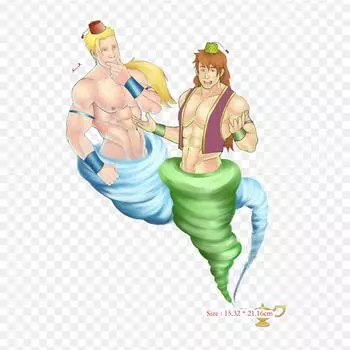 Genie Genie Jafar «Тысяча и одна ночь Джинн» с термопереносной печатью, виниловые нашивки, наклейки для одежды, аппликации «сделай сам», моющиеся нашивки