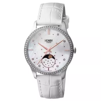 [Генри Лондон] Часы Moon Phase Collaboration Модель HL35-LM-0329-CS Белый [Товар]