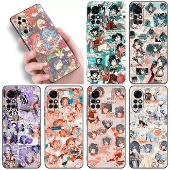 Genshin Impact Anime Case For Huawei NOVA 8 9 Pro 8i 7i 7SE Y60 5T Mate 40 30 20 10 Lite Honor 50 30 Premium Pro Plus 30S Cover Huawei Mate 10 Lite