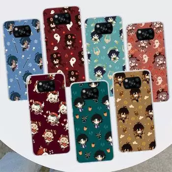 Genshin Impact Art Background Phone Case For Xiaomi Mi 11 Lite 11i 12X 12 9 8 11T 10T 9T Pro 10 5X 6X Ultra 5G Cover Coque Capa Xiaomi Mi 11 Lite