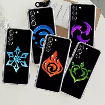 Genshin Impact Clear Case For Samsung Galaxy S22 S20 FE S21 S10 S9 Plus Note 20 Ultra 10 Lite Transparent Phone Shell Samsung S21 5G