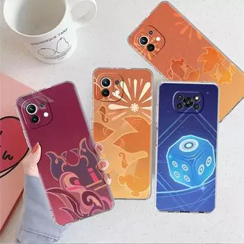 Genshin Impact Logo Clear Case For Xiaomi Mi Poco X3 NFC M3 Pro F3 F1 11 Lite 12 Note 10 11T 9T Transparent Phone Cover Xiaomi Poco F3