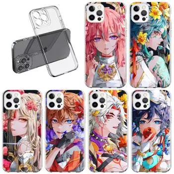 Genshin Impact Raiden Shogun Baal Case For Apple iPhone 11 13 14 12 Pro 7 8 Plus XR X XS Max 6 6S Clear Silicone Phone Cover iPhone 14 Pro Max