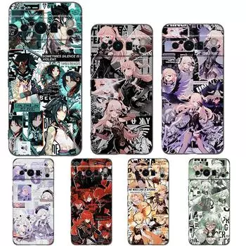 Genshin Impact top Games Phone Case For Google Pixel 8 7 6 Pro 6A 7A 5G Soft Silicone Shockproof TPU Black Cover Fundas Pixel 7