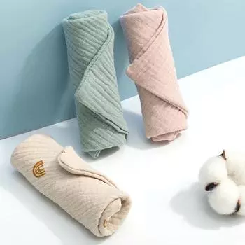 Gentle Baby Bath Towel Cotton And Linen For Sensitive Skin Skin Friendly And Soft Color Random