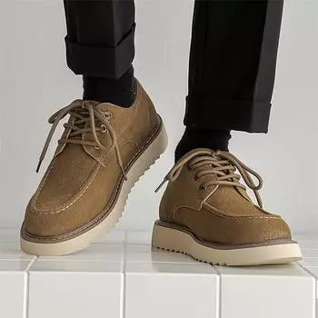 Genuine leather men s leather shoes Minimalist and trendy design Outdoor leisure party Daily office walking men s quality shoes 38 коричневый