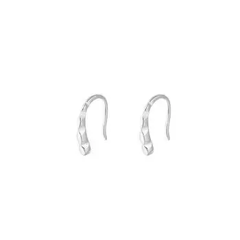 Geometric Rhombus Section Ear Hook Versatile Simple Bean Sprouts Stud Earrings Personalized Small Daily Unique Water Drop Earrings Women copper