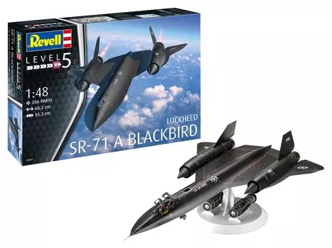 Немецкий самолет Revell ВВС США Lockheed Blackbird Пластиковая модель 04967 (Revell) 1/48 СР-71