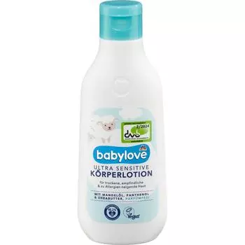 Германия DM Baby Love Ультра Чувствительный детский лосьон для тела 250 мл