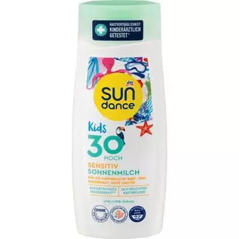 Германия DM SUNDANCE Sundance Kids Sensitive Sun Milk LSF30 200 мл