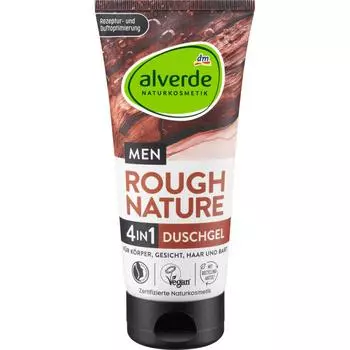 Germany DM Alverde Alverde Men 4in1 Rough Nature Shower Gel 200ml