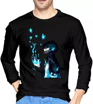 Gerneric Wujianshan My Hero Academia Dabi Пуловер Футболки с длинными рукавами Футболки Черные S