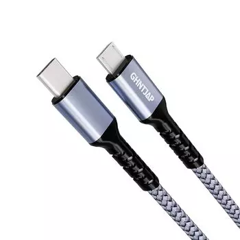 GHNTJAP Micro USB Type-C cable 0.3M type c micro usb fast charging USB2.0 data transfer C to OTG cable Prevention of disconnection Compatible with
