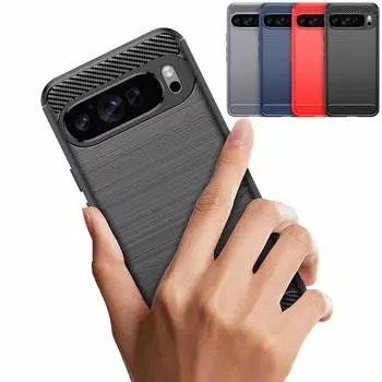 Гибкий чехол из ТПУ для Google Pixel 9 Pro XL 8 7 8A 7A 5G 4G защитный чехол с защитой от отпечатков пальцев противоударный чехол Fundas Coque Shell Google Pixel 7 чёрный