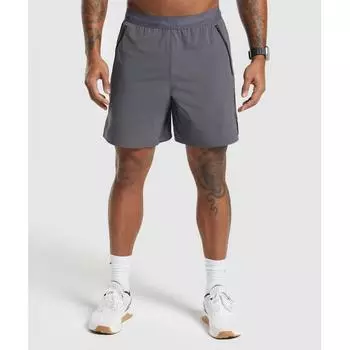 Гибридные шорты GYMSHARK Apex 7 темно-серые A5A6C GB7H XS