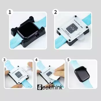 Гидрогелевая пленка для Apple Watch 49 мм 40 мм 41 мм 45 мм 44 мм для iWatch Ultra 2 Series 9/8/7/6/5/se/4 Защитная пленка для экрана + инструмент для фиксации 41mm