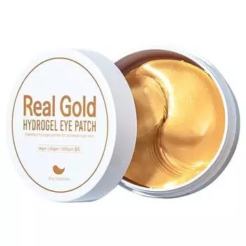 Гидрогелевые патчи для глаз Pretty Real Gold, 60 штук, 1 штука Популярная корейская косметика