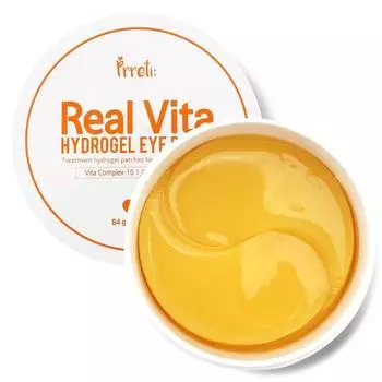 Гидрогелевые патчи для глаз Pretty Real Vita, 60 шт, 1 шт Популярная корейская косметика