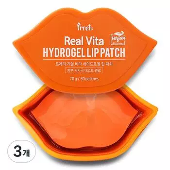 Гидрогелевые пластыри для губ Pretty Real Vita, 30 шт., 3 шт.
