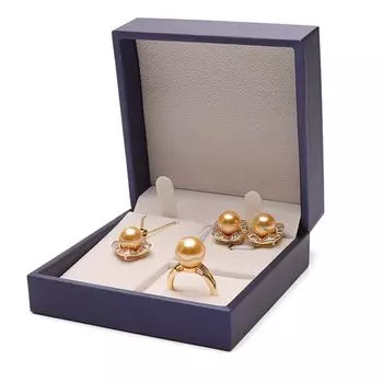 Gift Box PU Leather Package Case Ring Holder Earrings Storage Jewelry Boxes Ring Box Storage Case