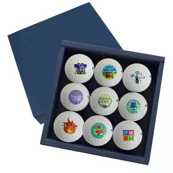 Gift for dad 9 illustrated golf balls box SRIXON present Day Respect for the Aged Day Christmas Retirement gift 60th birthday Kouki (gift included)