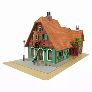 Гигантские кресла-мешки Sankei Miniatuart Kit Studio Ghibli Series Ходячий замок Hatter Hat Shop Scale Paper Craft Howl s 1/150 MK07-03