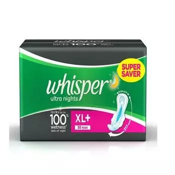 Гигиенические прокладки Whisper Ultra Overnight XL+ Wings - 30 шт.