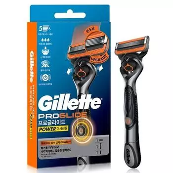 Gillette 2024 ProGlide Power Handle + Razor Blade Set, корейское бритвенное лезвие