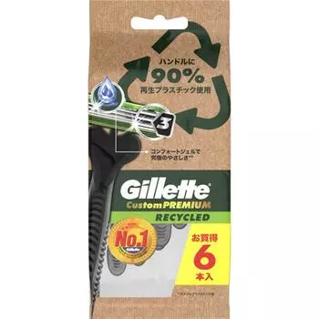Gillette Custom Premium Recycled 6 бутылок