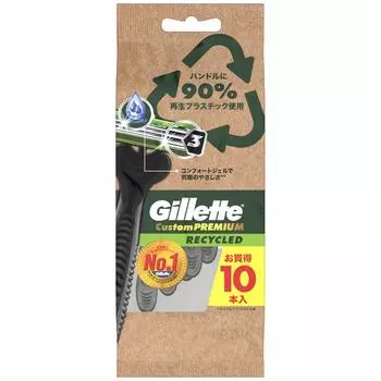 Gillette Custom Premium Recycled одноразовые бритвы для мужчин, 10 шт.,