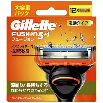 Gillette Fusion electric type 12 spare blades included