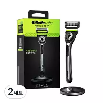 Gillette Labs Deep Cleansing Bar, 1 ручка бритвы + 1 лезвие бритвы, 2 набора, корейские лезвия бритвы
