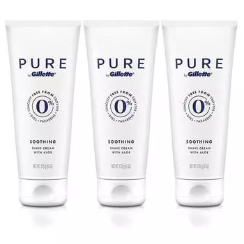 Крем для бритья Gillette Pro Pure Shaving для мужчин Sensitive 3 упаковки, 170 г