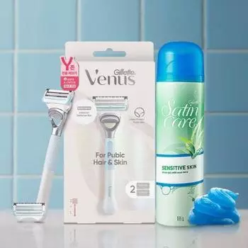 Gillette Venus Venus Y Zone Epilator All Young Pack Эпилятор Y Zone + атласный гель для ухода