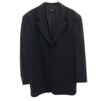 GIORGIO ARMANI Made in Italy Wool Blend tailored jacket 50 Navy Men s Used