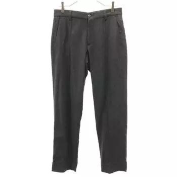 GIORGIOARMAN wool made in italy Slacks pants 46 gray Tuck pants Men s Used