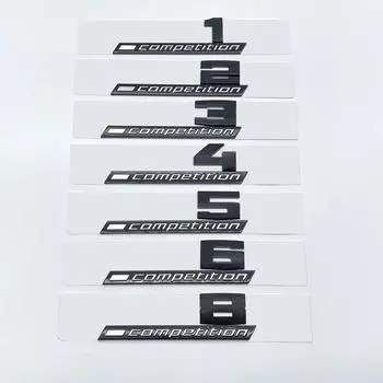 Giossy Black 3D ABS COMPETITION ABS Эмблема Thunder Edition для BMW M1 M2 M3 M4 M5 M6 M8, наклейка на багажник автомобиля M1
