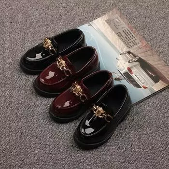 Girls leather shoes with soft soles, princess shoes 21