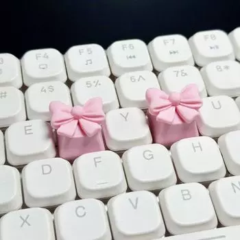 Girly Bowknot Keyboard Cap Macaron Colors Механическая клавиатура Keycap для механической клавиатуры жёлтый